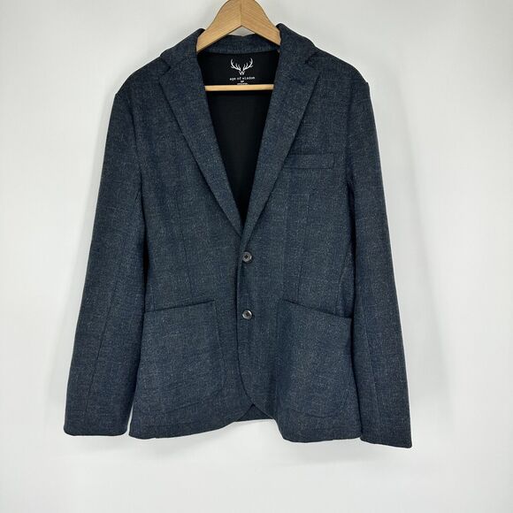 Age Of Wisdom Men’s Blazer Size S NWOT Navy Blue